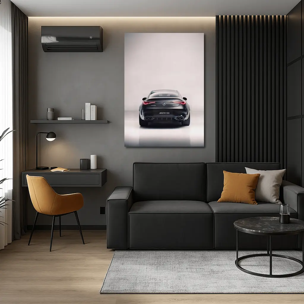 Mercedes AMG CLE Rear View Dark Studio – Wall Art
