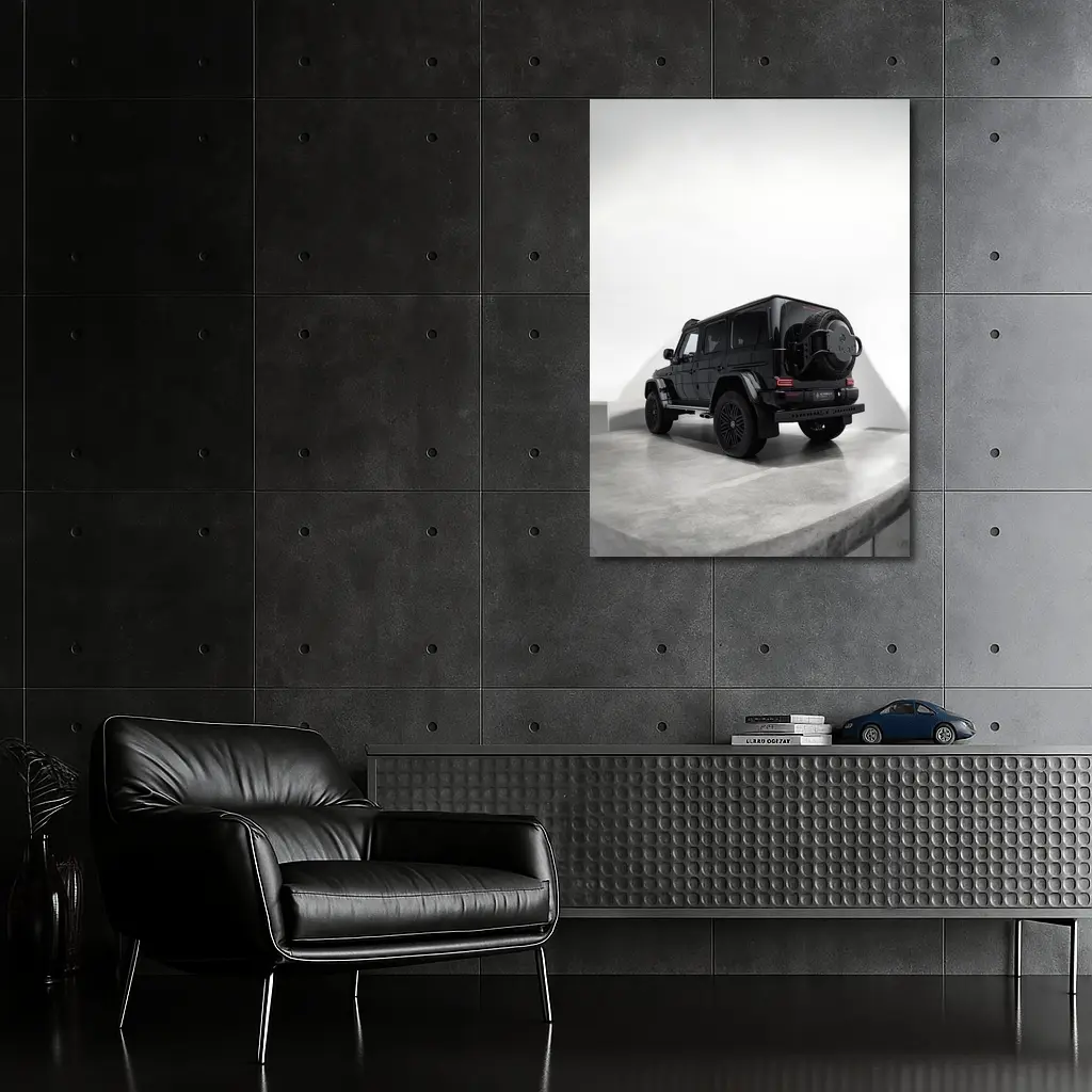 Mercedes G Class Black SUV Studio Shot – Wall Art