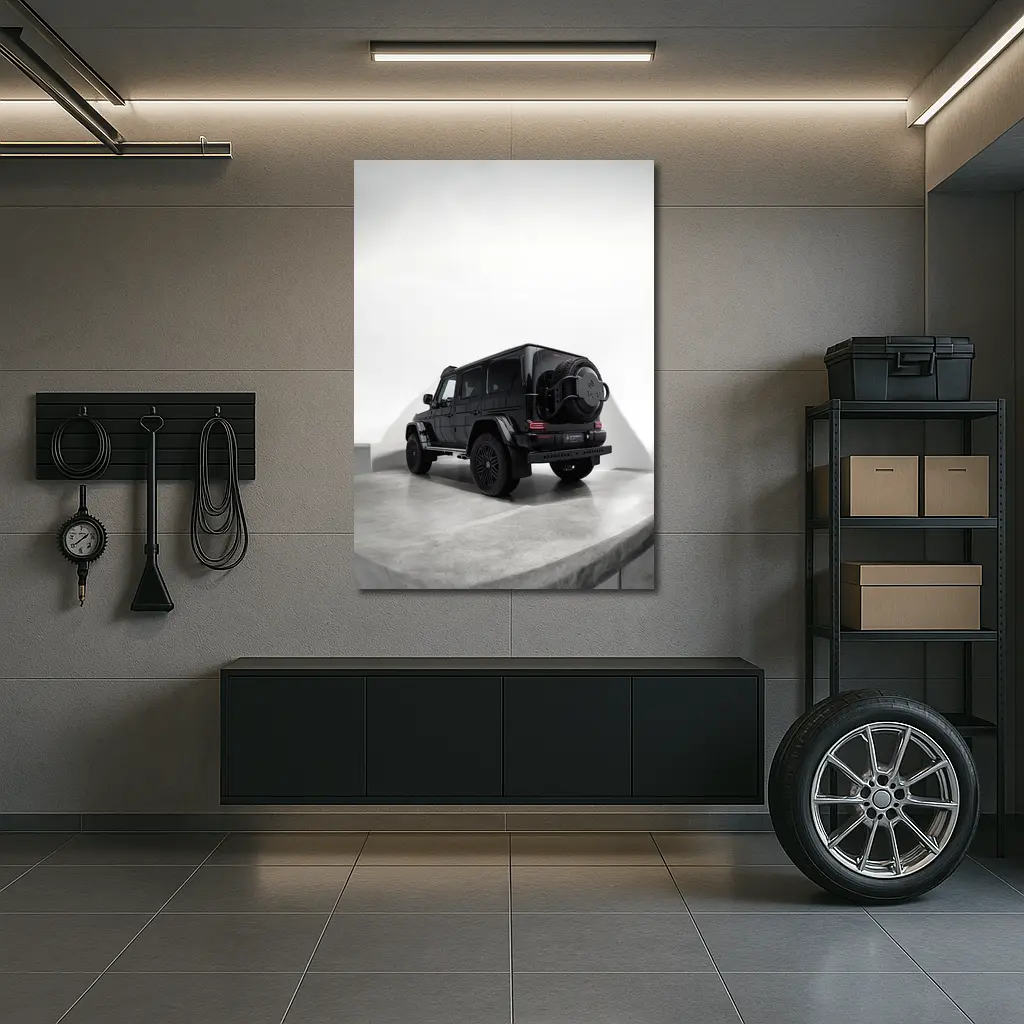 Mercedes G Class Black SUV Studio Shot – Wall Art