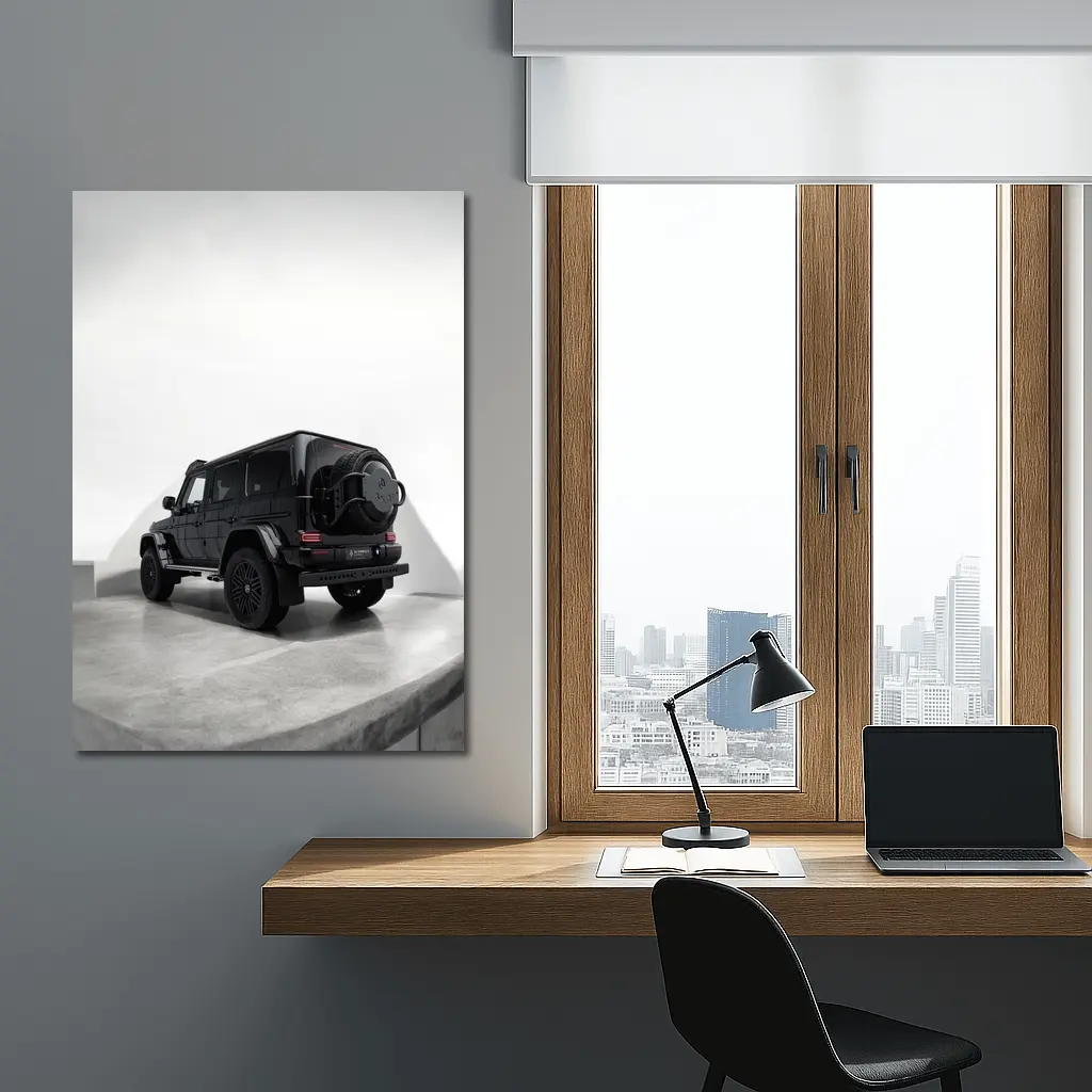 Mercedes G Class Black SUV Studio Shot – Wall Art