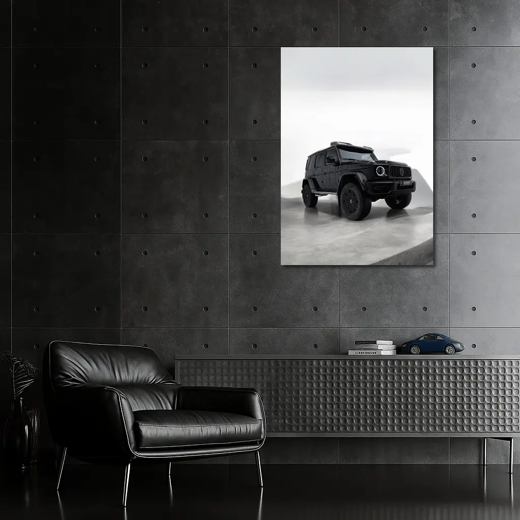 Mercedes G63 4x4 Black Minimal Studio – Wall Art