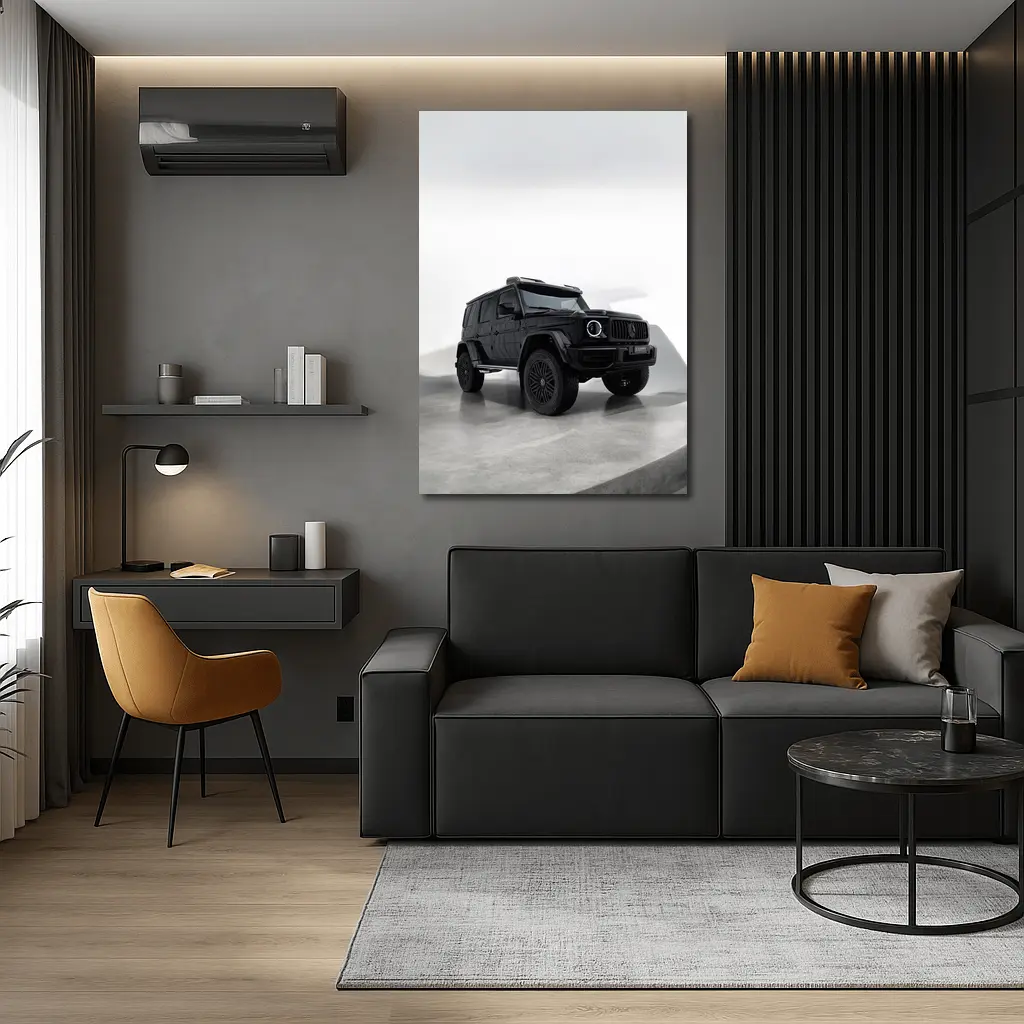 Mercedes G63 4x4 Black Minimal Studio – Wall Art