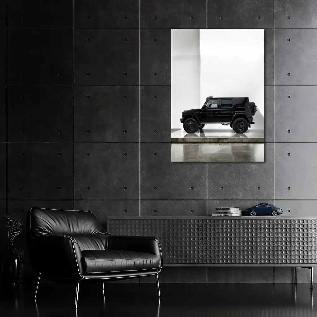 Mercedes G Class Black SUV White Studio – Wall Art