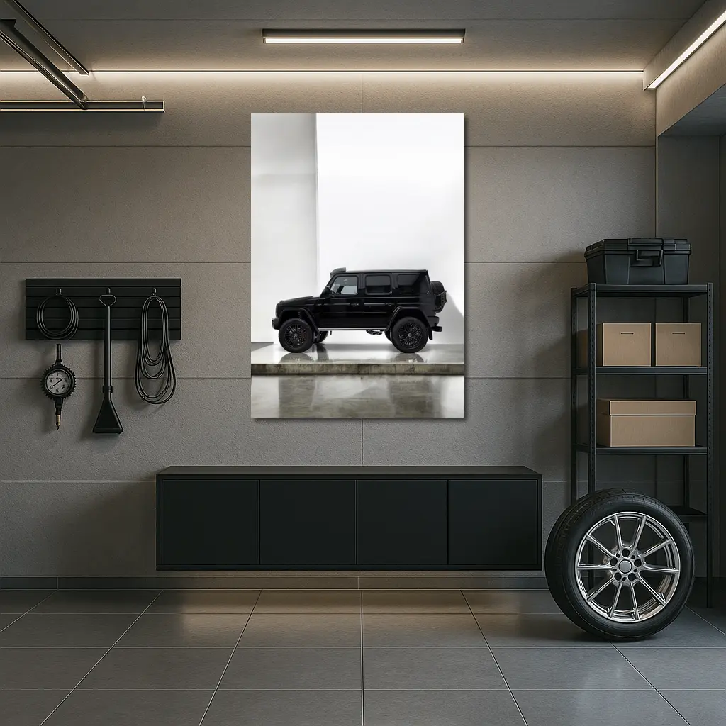 Mercedes G Class Black SUV White Studio – Wall Art