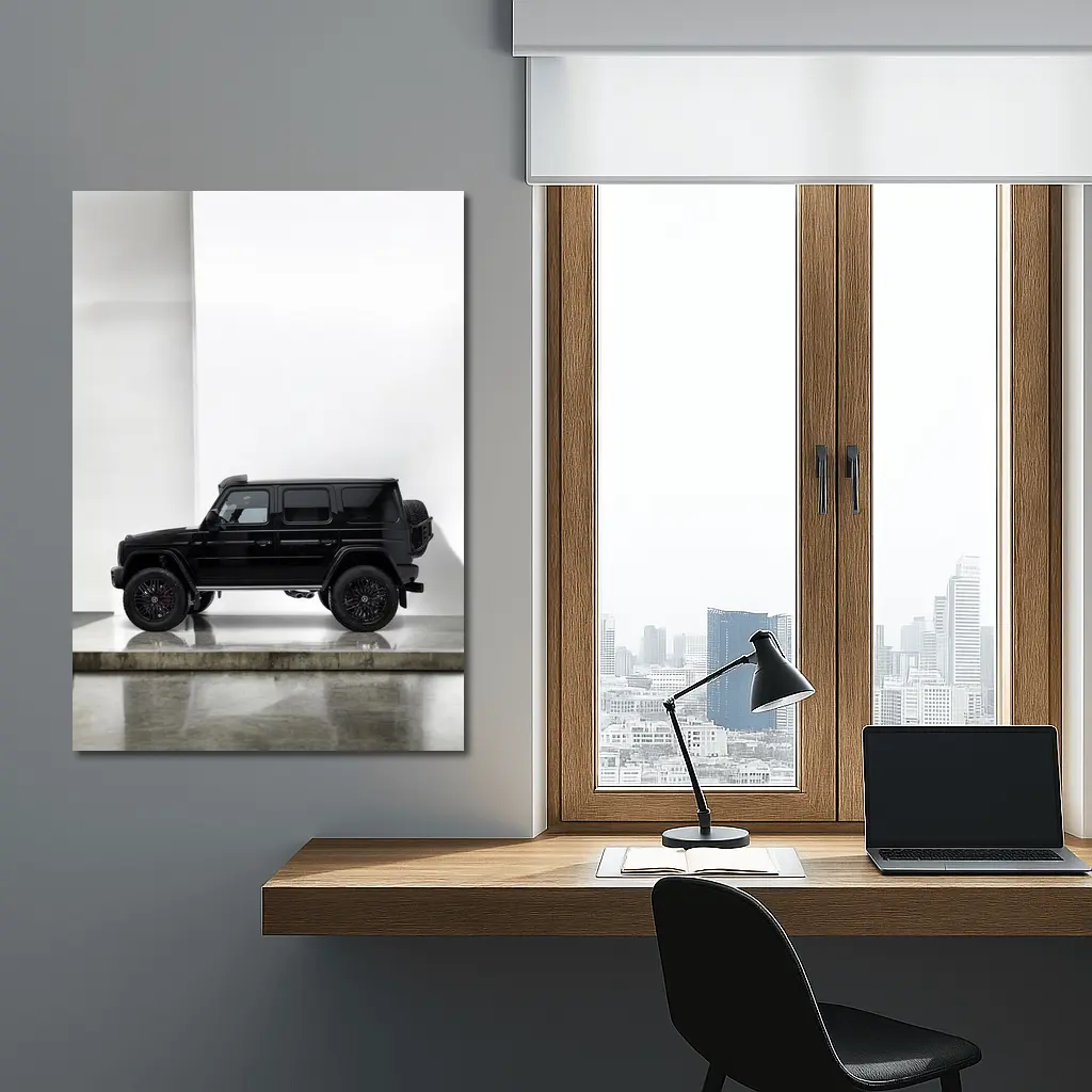 Mercedes G Class Black SUV White Studio – Wall Art