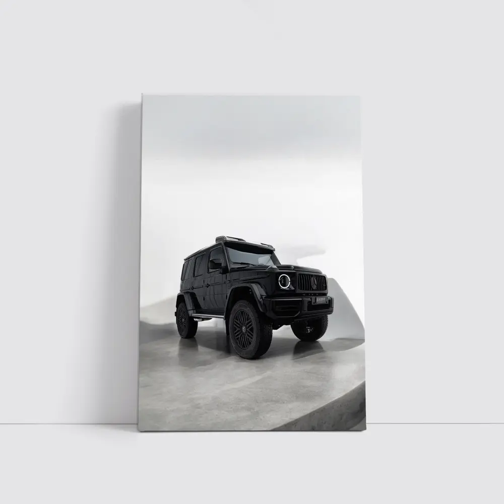 Mercedes G63 4x4 Black Minimal Studio – Wall Art