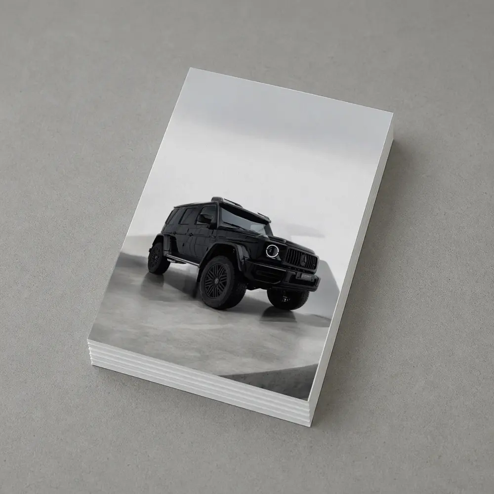Mercedes G63 4x4 Black Minimal Studio – Postcards