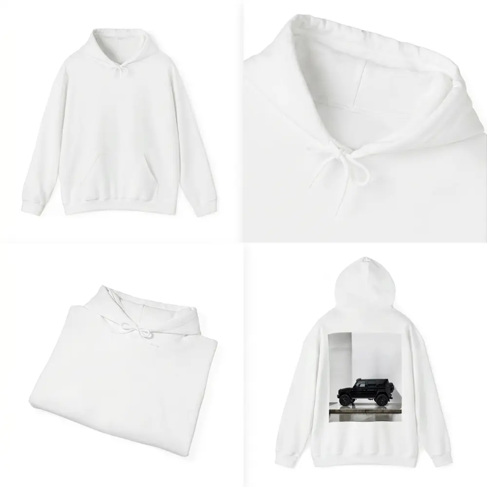 Mercedes G Class Black SUV White Studio – Hoodies