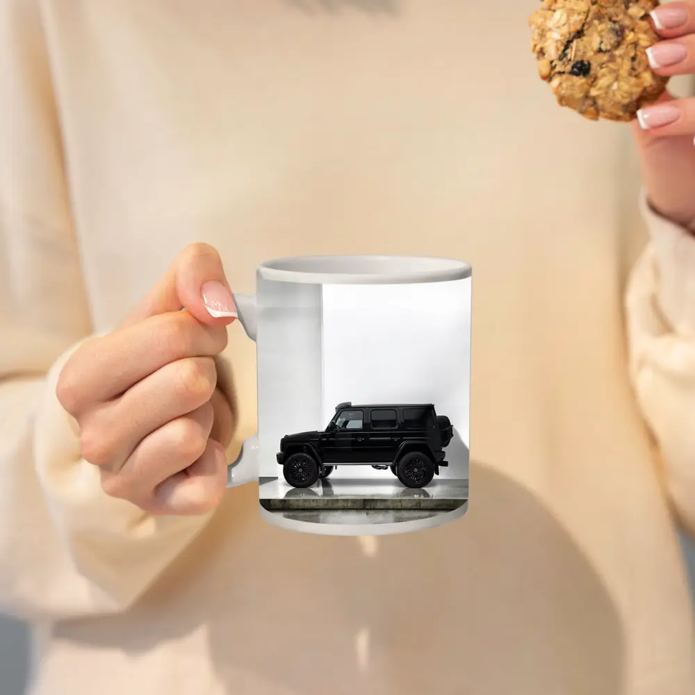 Mercedes G Class Black SUV White Studio – Mugs