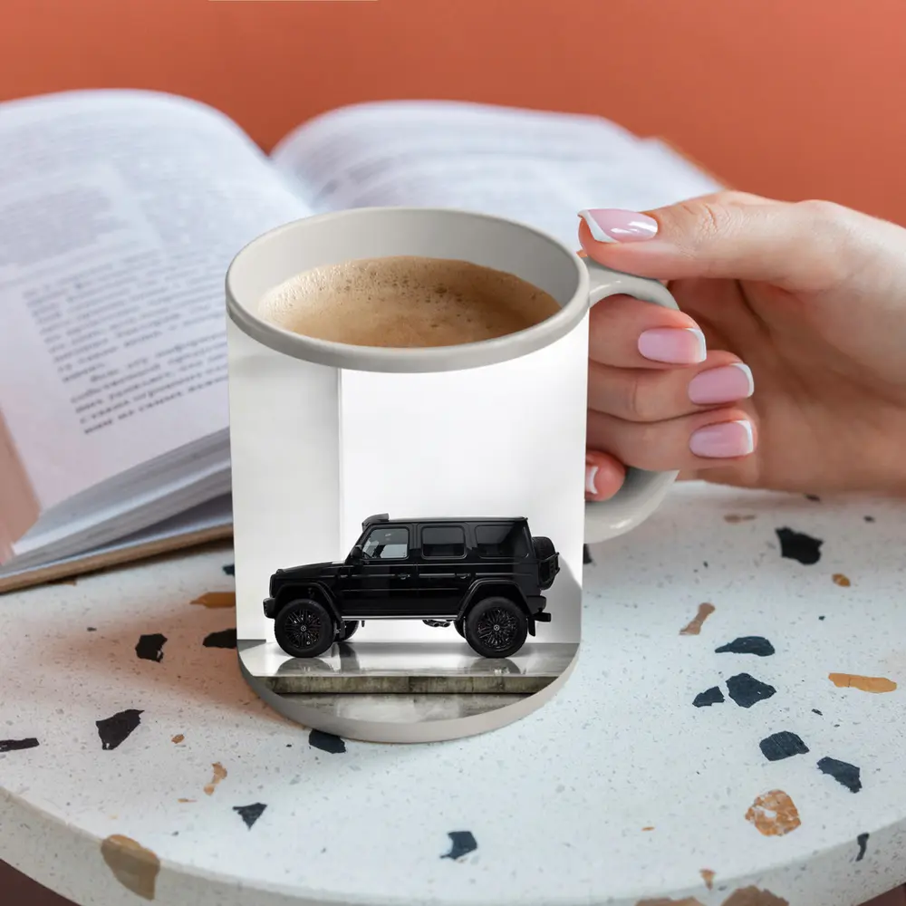 Mercedes G Class Black SUV White Studio – Mugs