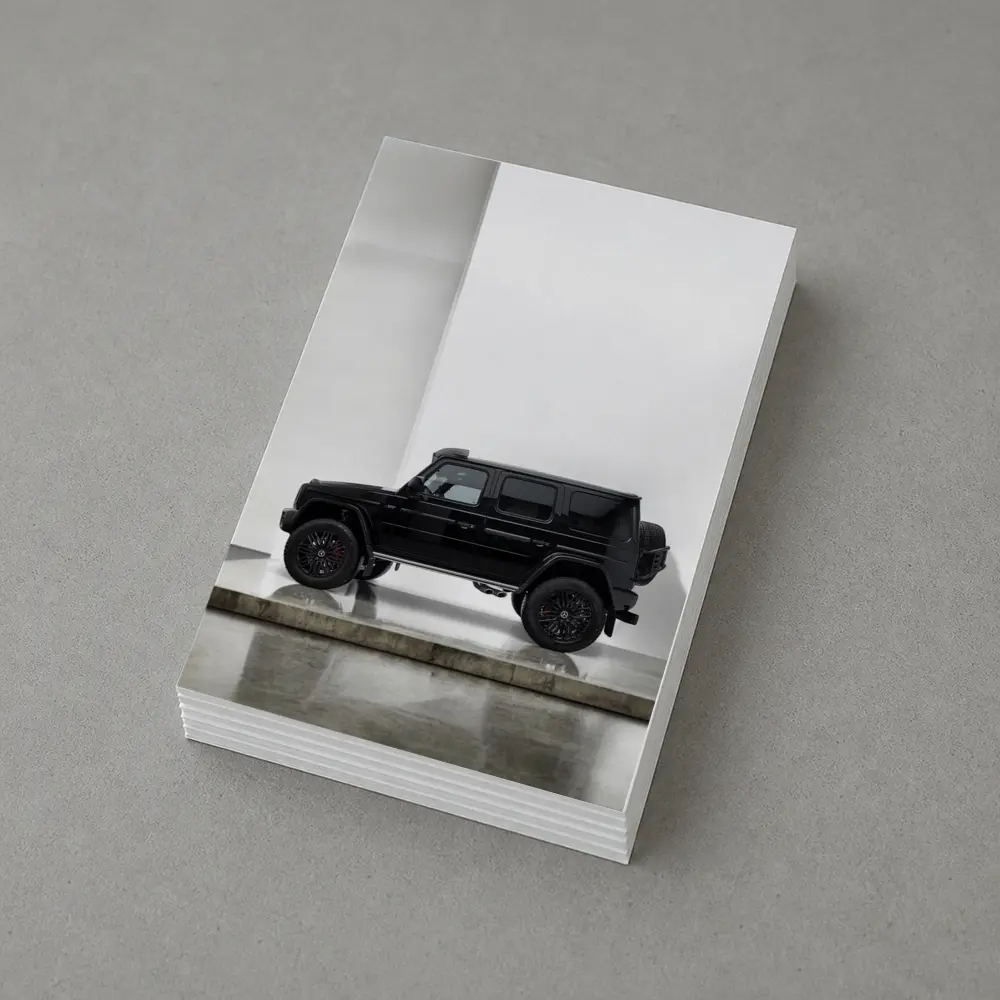 Mercedes G Class Black SUV White Studio – Postcards
