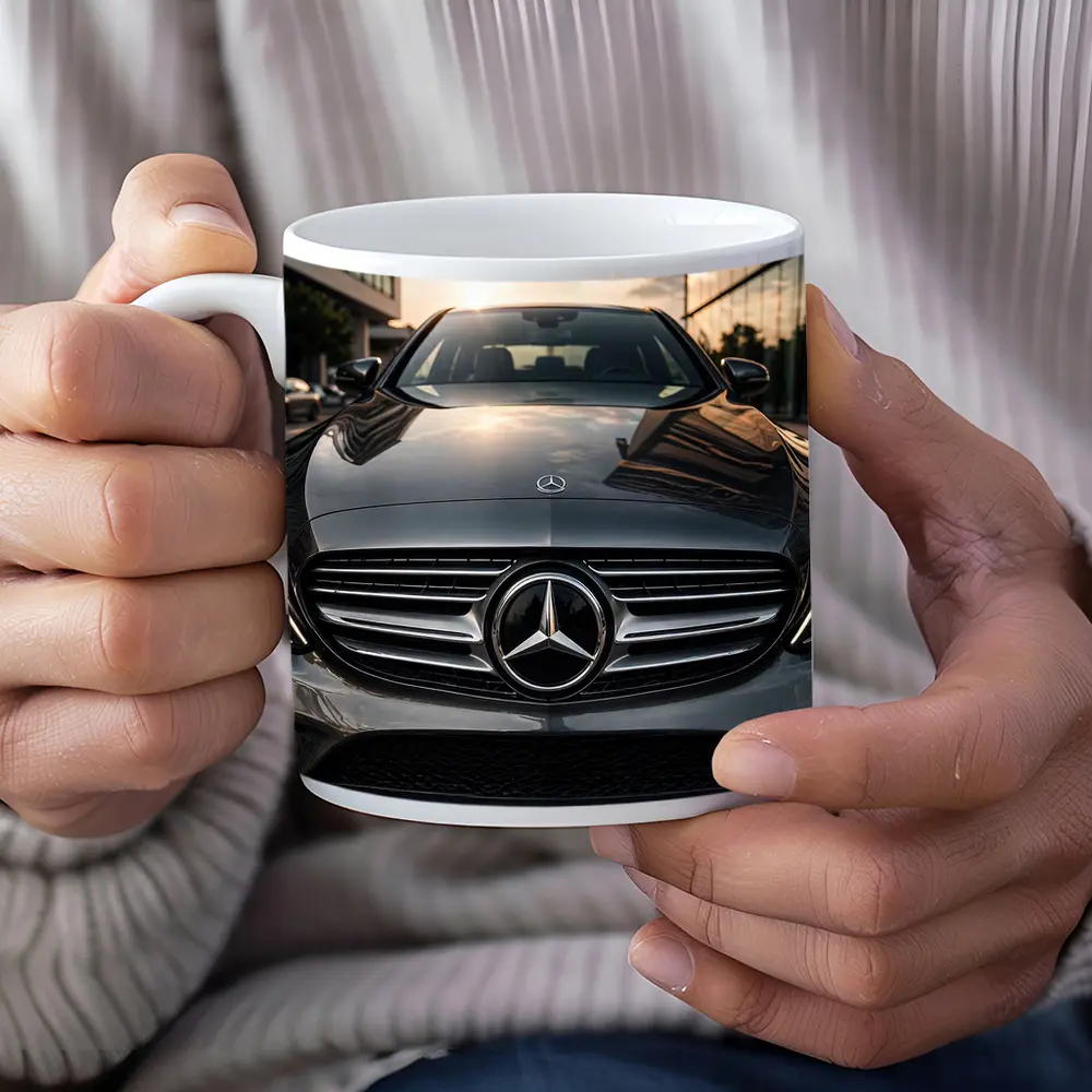 Mercedes C Class Front Grille Sunset City – Mugs