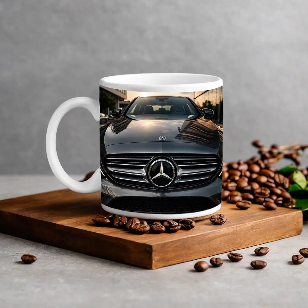 Mercedes C Class Front Grille Sunset City – Mugs