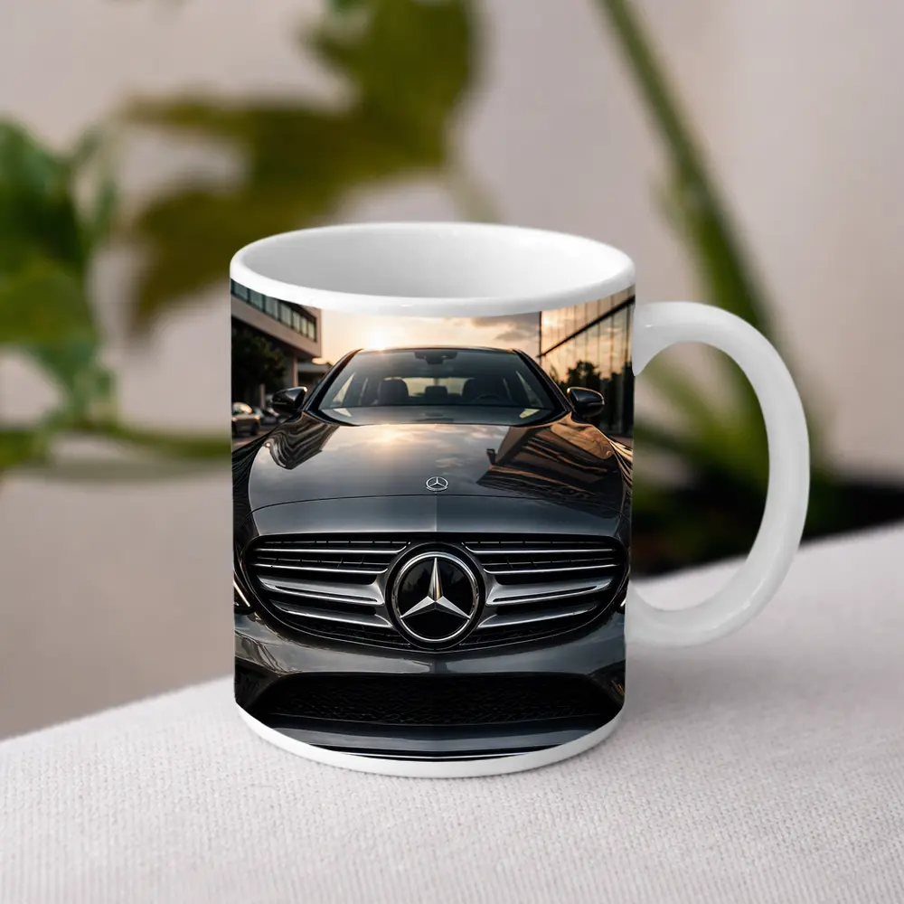Mercedes C Class Front Grille Sunset City – Mugs