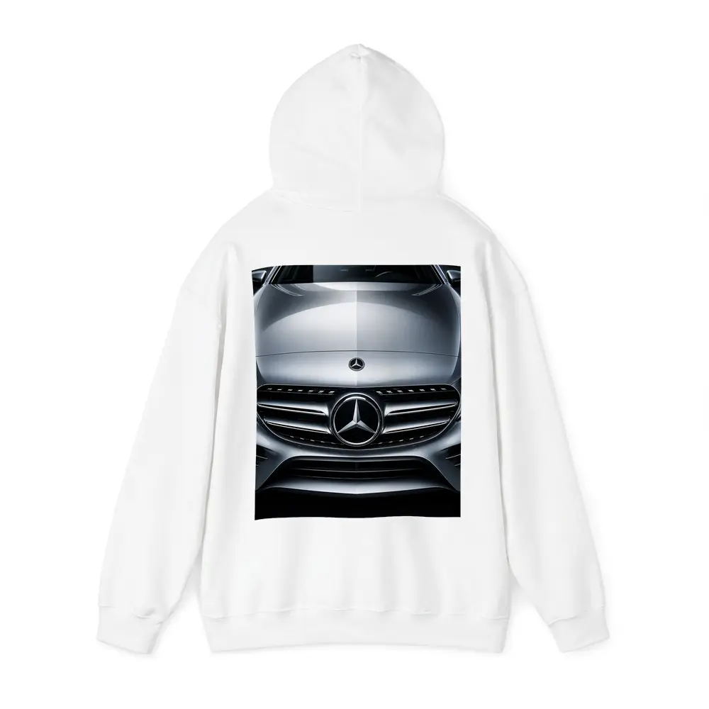 Mercedes C Class Hood Close Up Silver – Hoodies