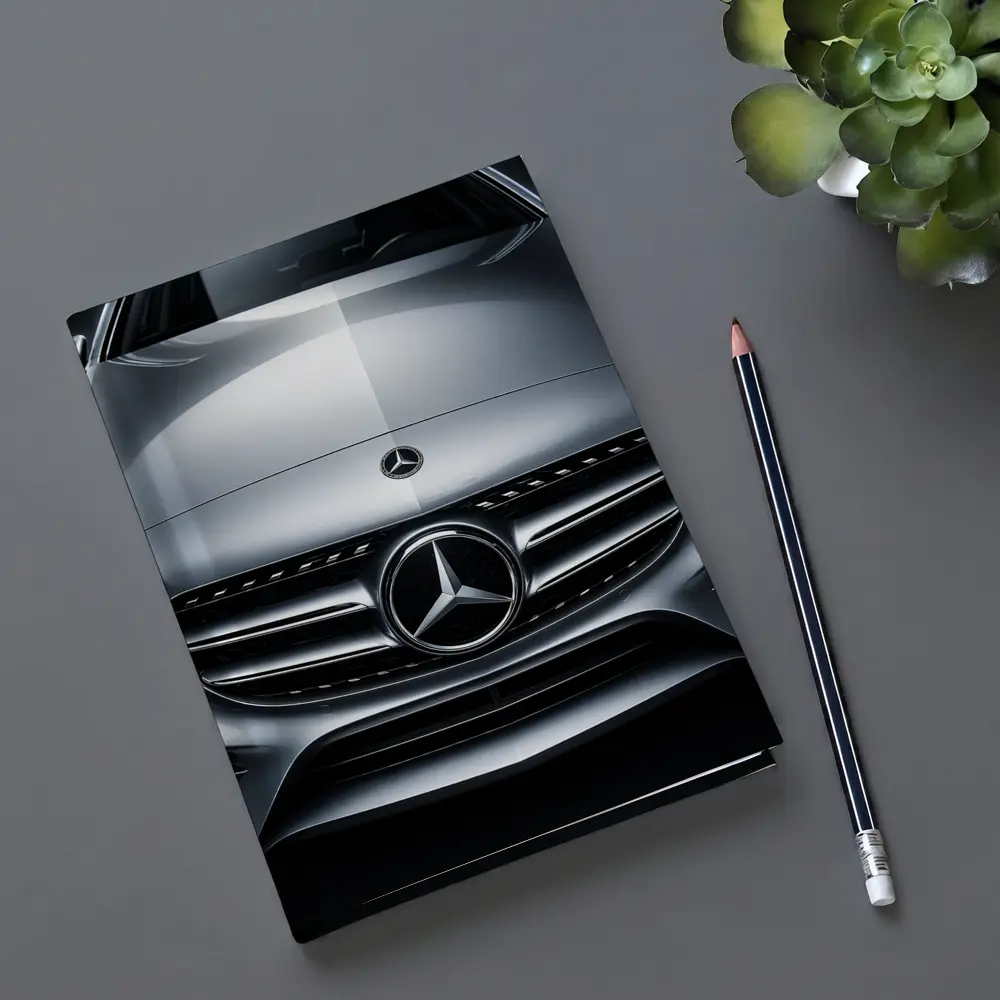 Mercedes C Class Hood Close Up Silver – Notebooks