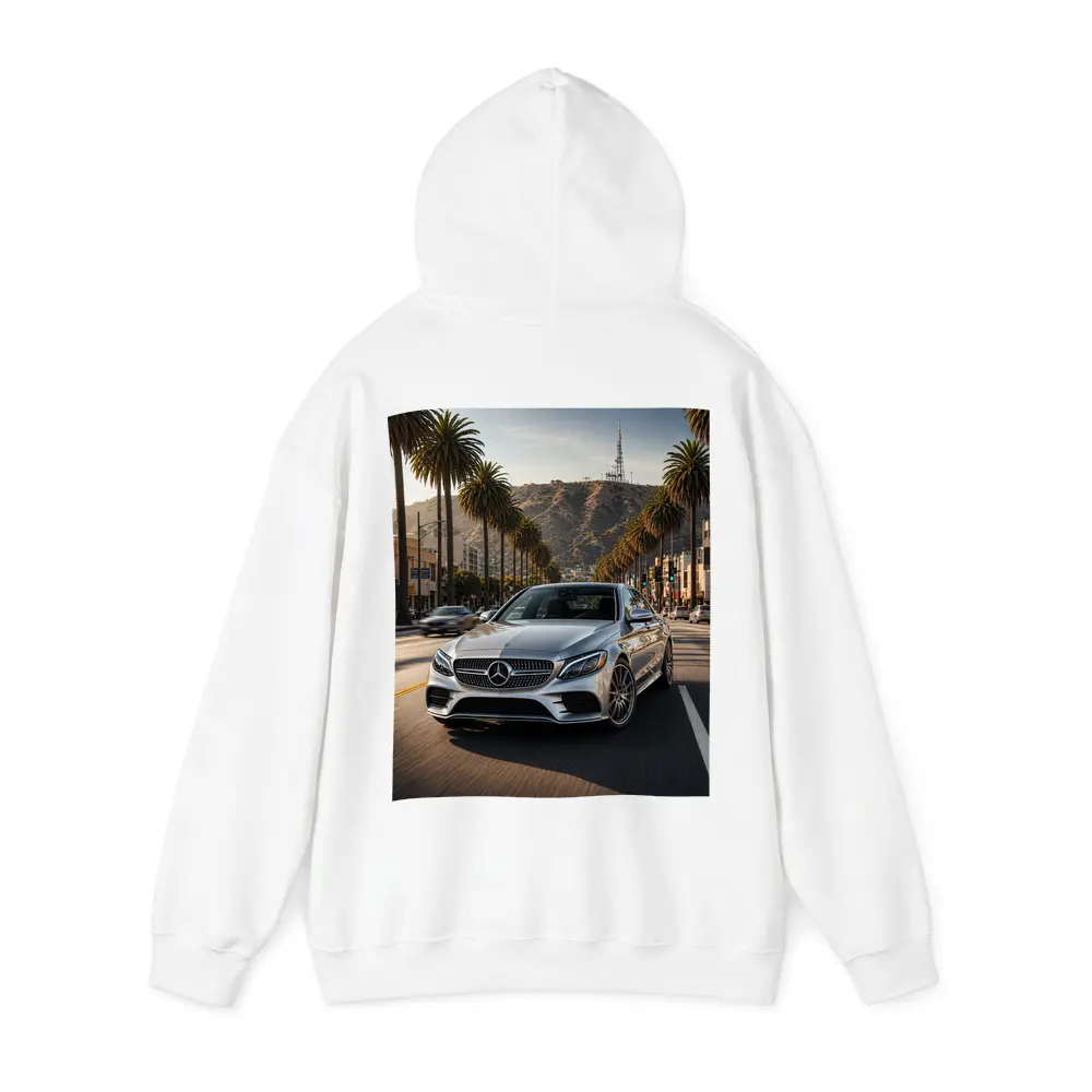 Mercedes C Class Silver Los Angeles Streets – Hoodies