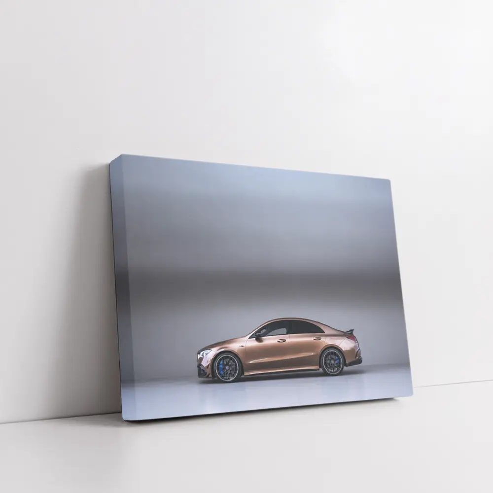 Mercedes CLA AMG Brown Studio Side Profile – Wall Art