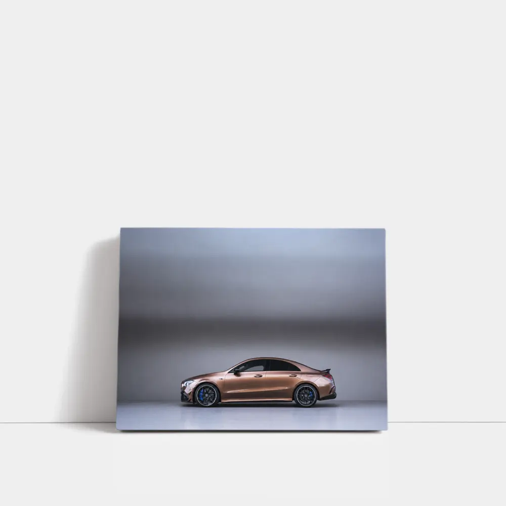 Mercedes CLA AMG Brown Studio Side Profile – Wall Art