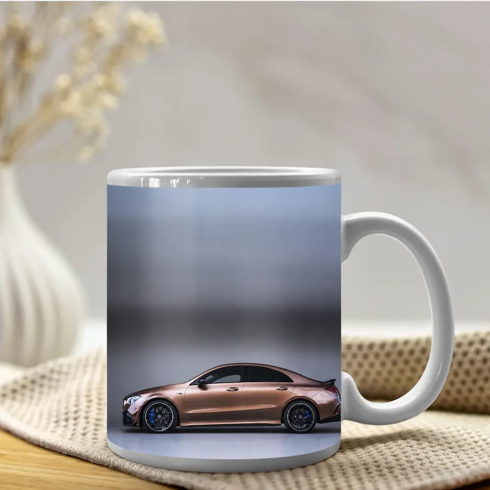 Mercedes CLA AMG Brown Studio Side Profile – Mugs