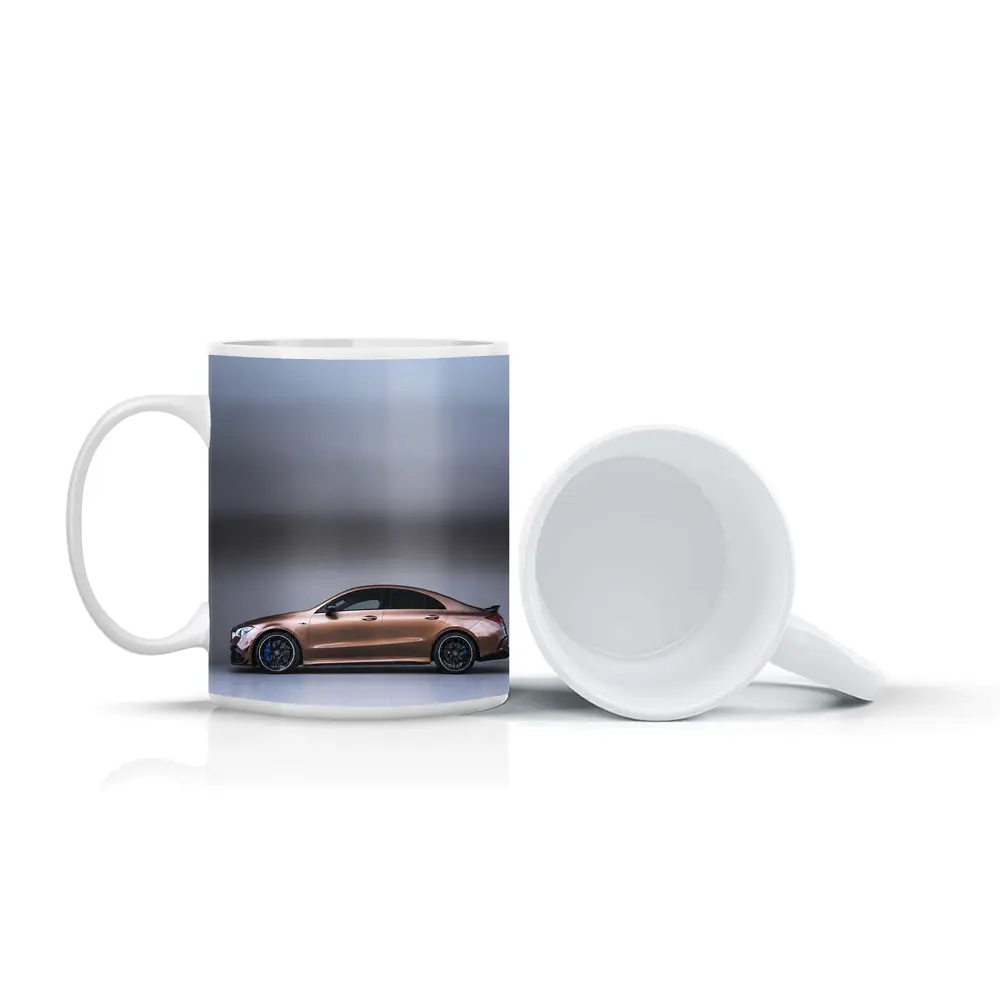 Mercedes CLA AMG Brown Studio Side Profile – Mugs