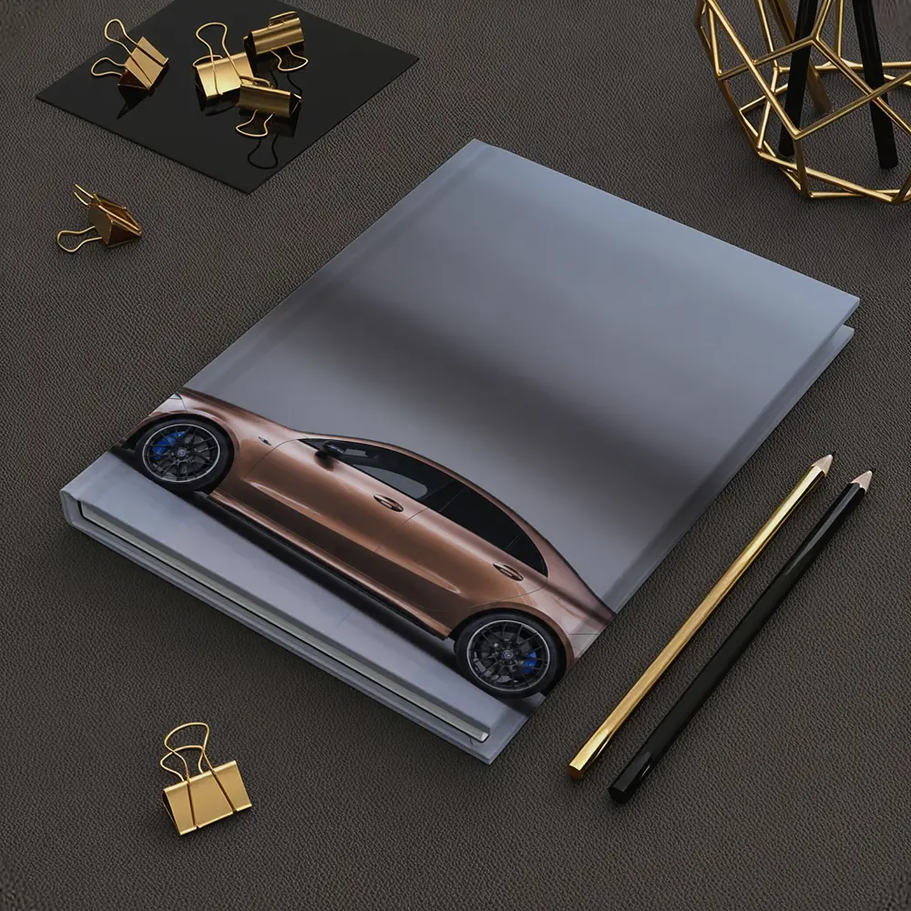 Mercedes CLA AMG Brown Studio Side Profile – Notebooks
