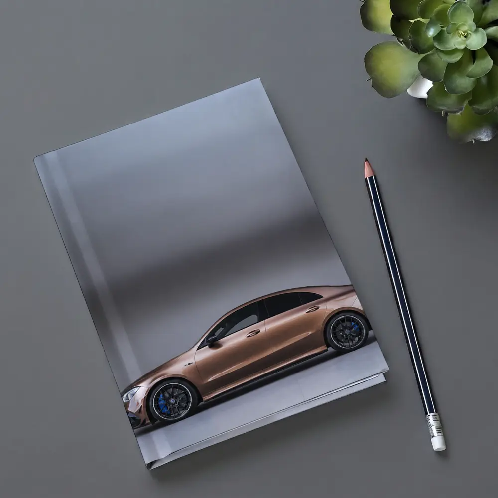 Mercedes CLA AMG Brown Studio Side Profile – Notebooks