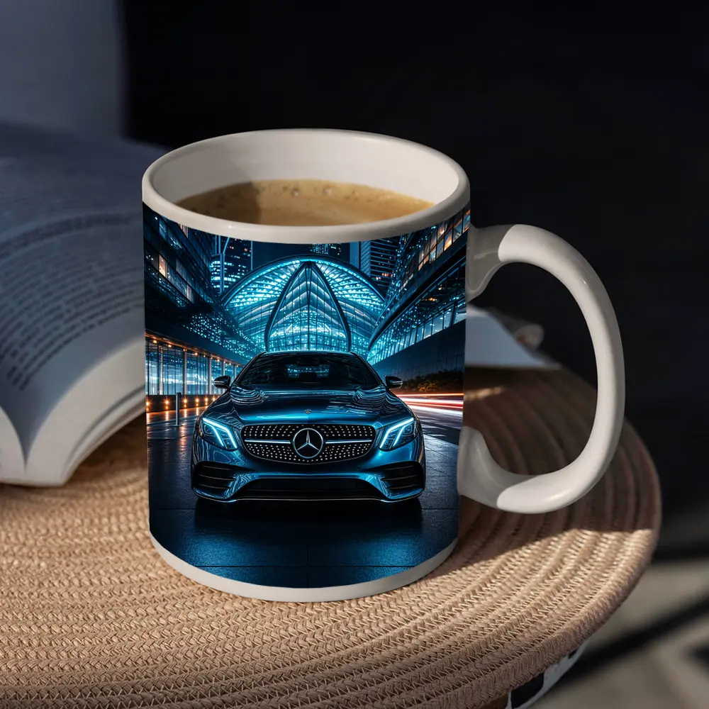 Mercedes E Class City Night Neon – Mugs