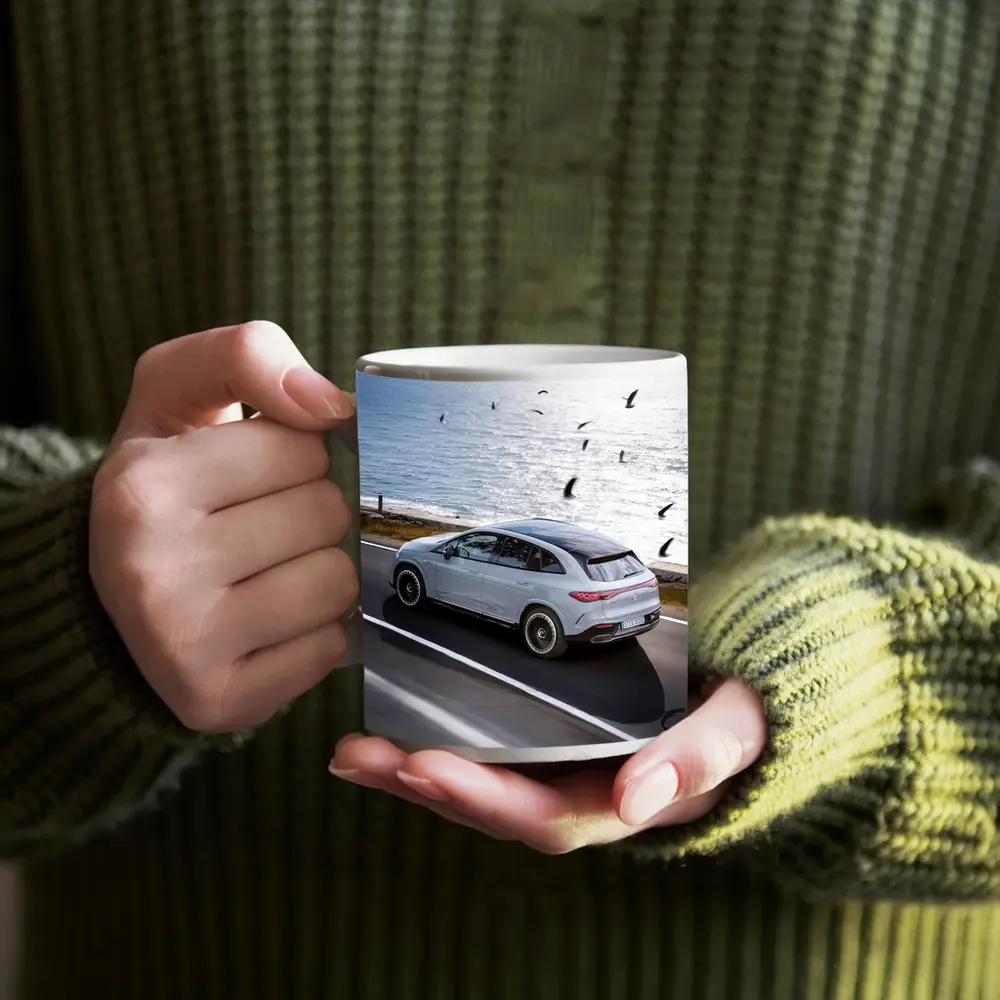 Mercedes EQE SUV Coastal Road Drive – Mugs