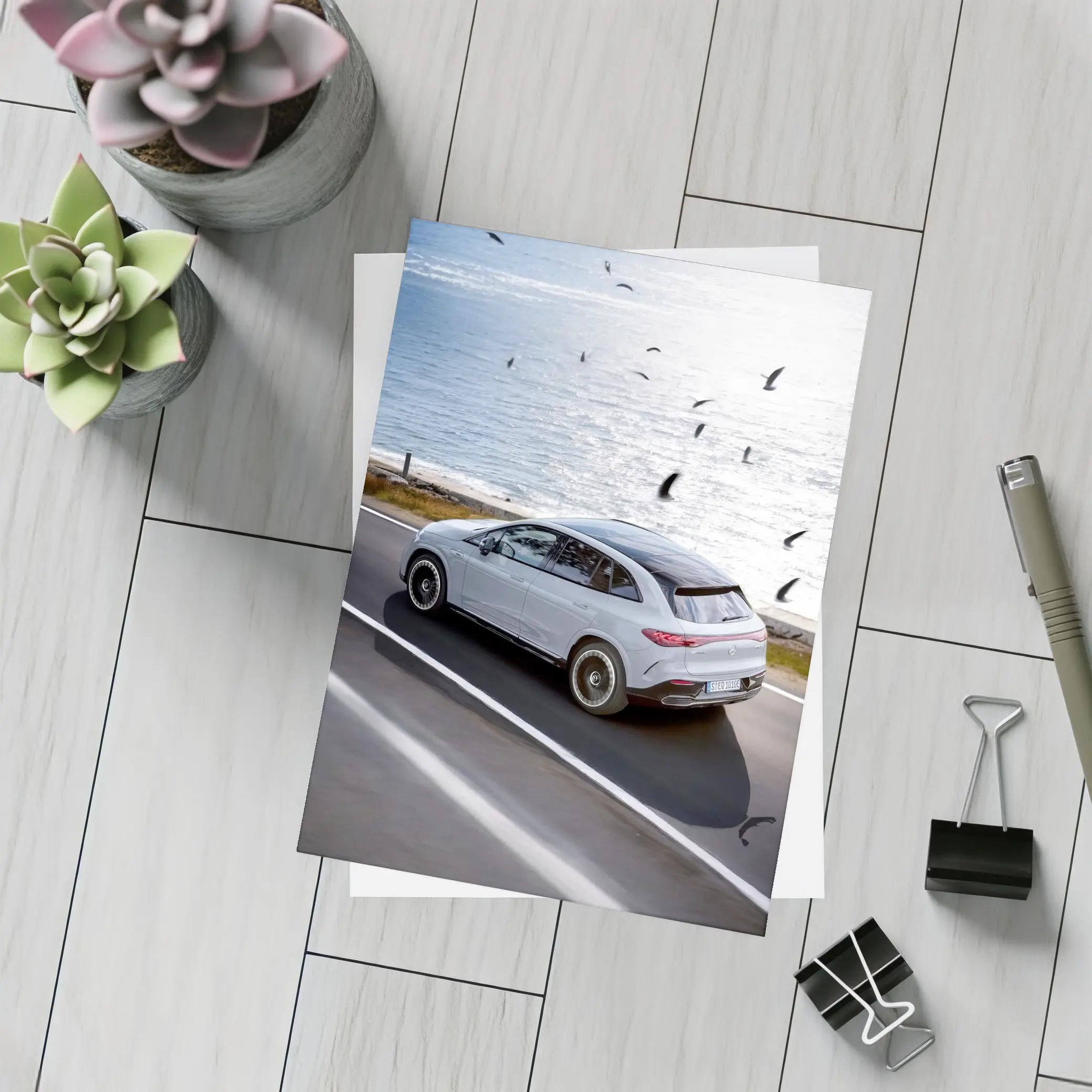 Mercedes EQE SUV Coastal Road Drive – Postcards