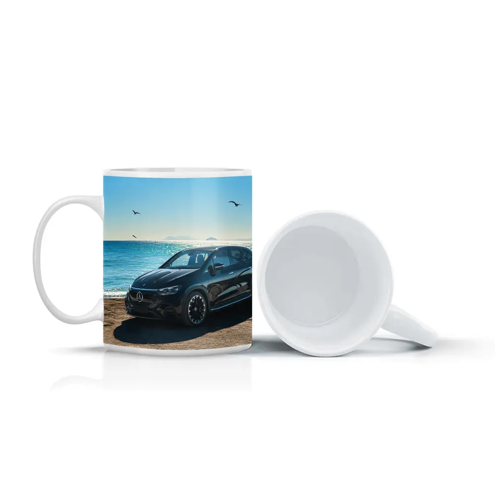 Mercedes EQS Black SUV Ocean Coast – Mugs