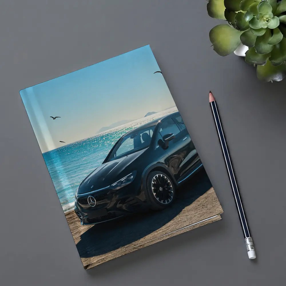 Mercedes EQS Black SUV Ocean Coast – Notebooks