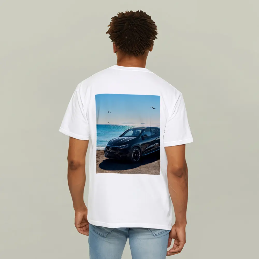 Mercedes EQS Black SUV Ocean Coast – T-Shirts