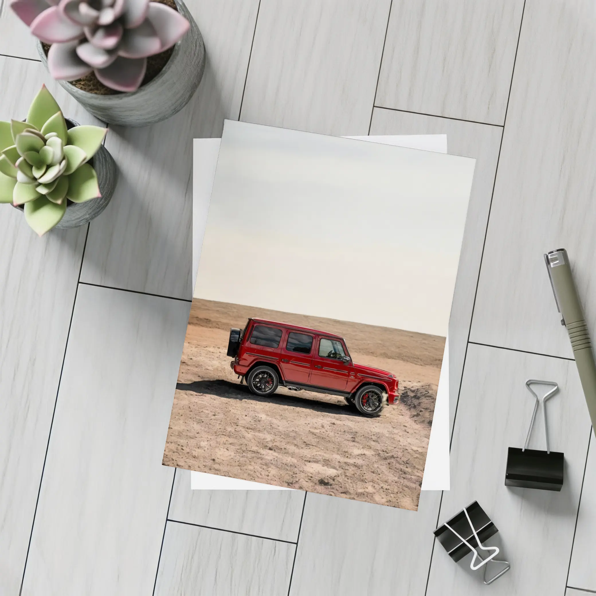 Mercedes G Class Red Desert Off Road – Postcards