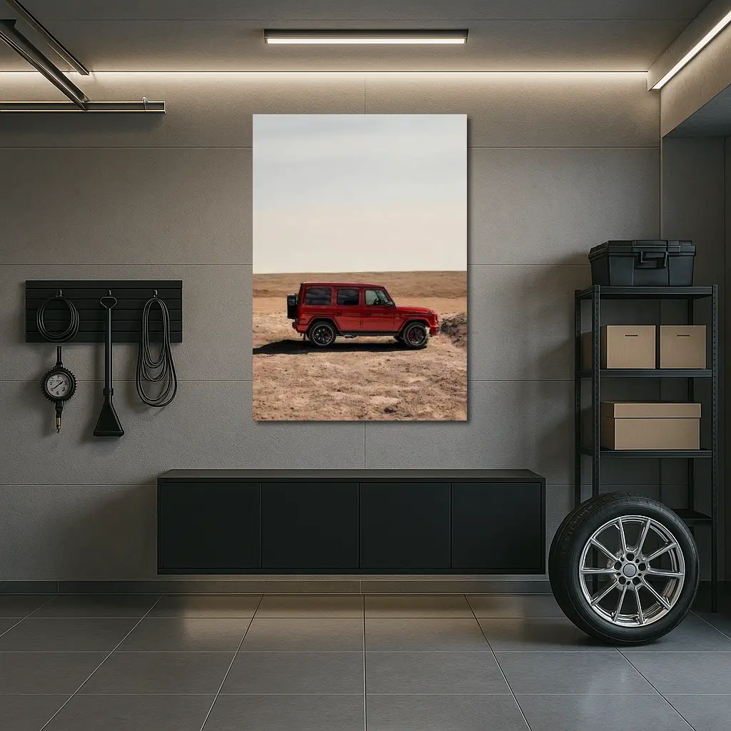 Mercedes G Class Red Desert Off Road – Wall Art
