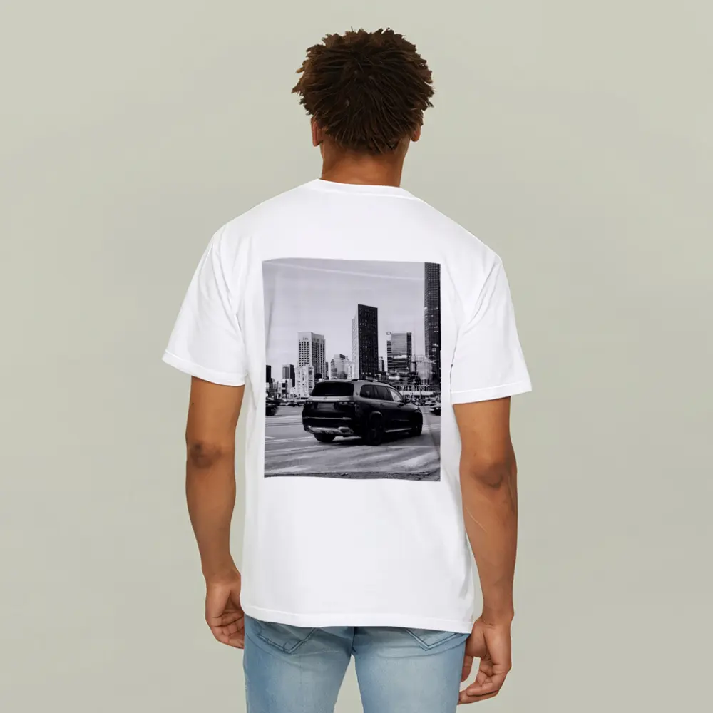 Mercedes GLS Black SUV City Skyline – T-Shirts