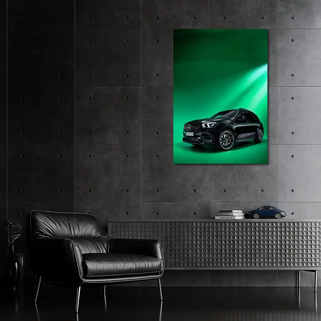 Mercedes AMG GLE Black Green Studio – Wall Art