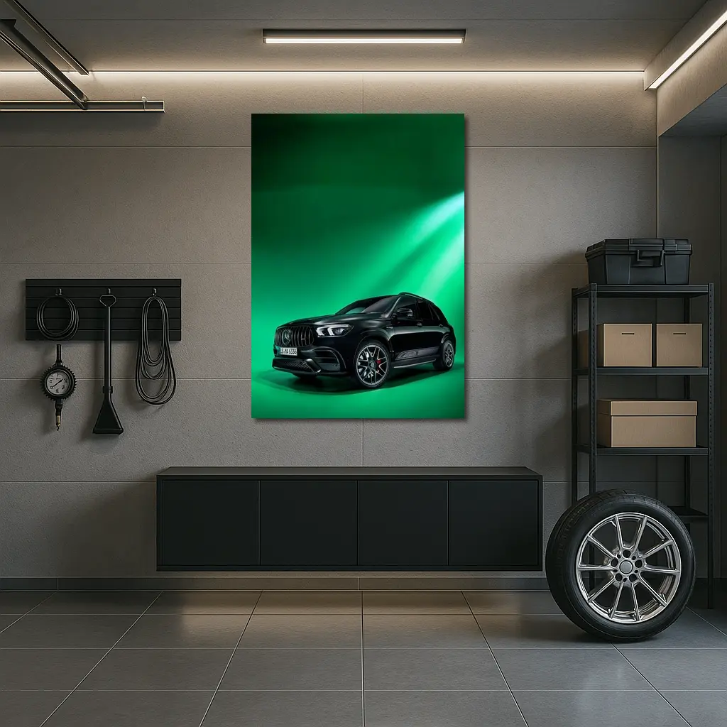 Mercedes AMG GLE Black Green Studio – Wall Art