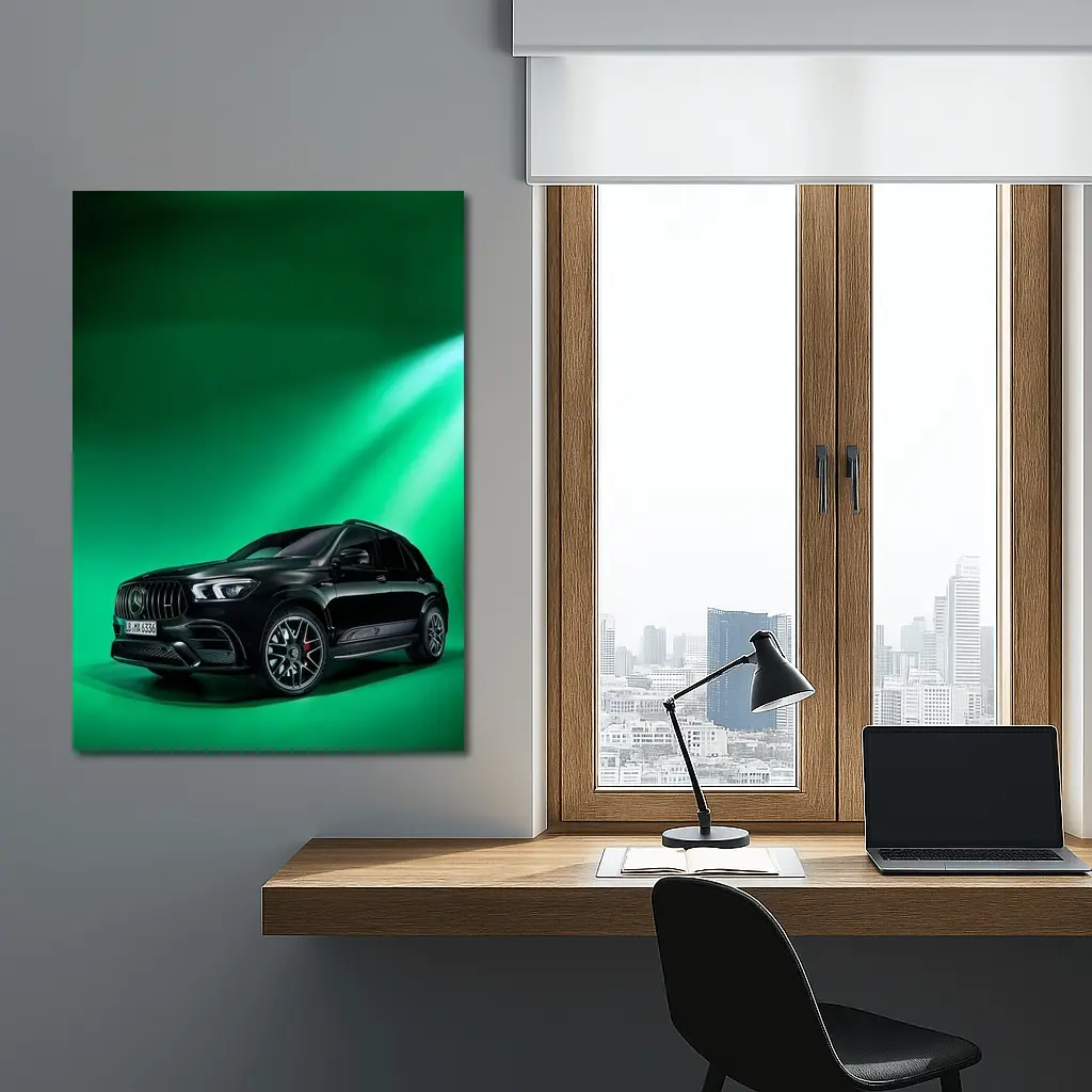 Mercedes AMG GLE Black Green Studio – Wall Art