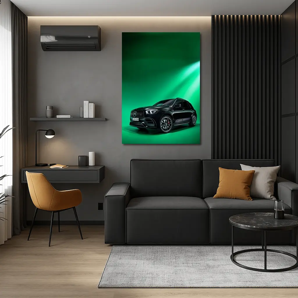Mercedes AMG GLE Black Green Studio – Wall Art