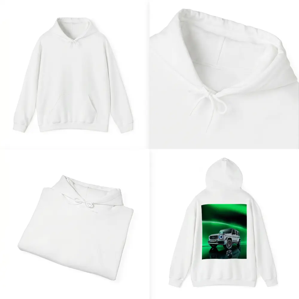 Mercedes AMG G Class Green Neon Background – Hoodies
