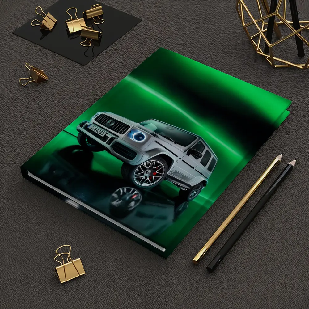 Mercedes AMG G Class Green Neon Background – Notebooks