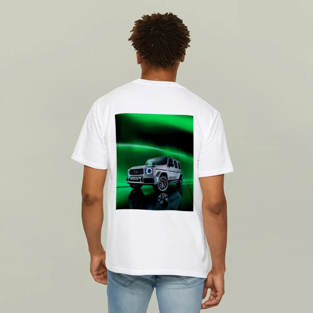 Mercedes AMG G Class Green Neon Background – T-Shirts