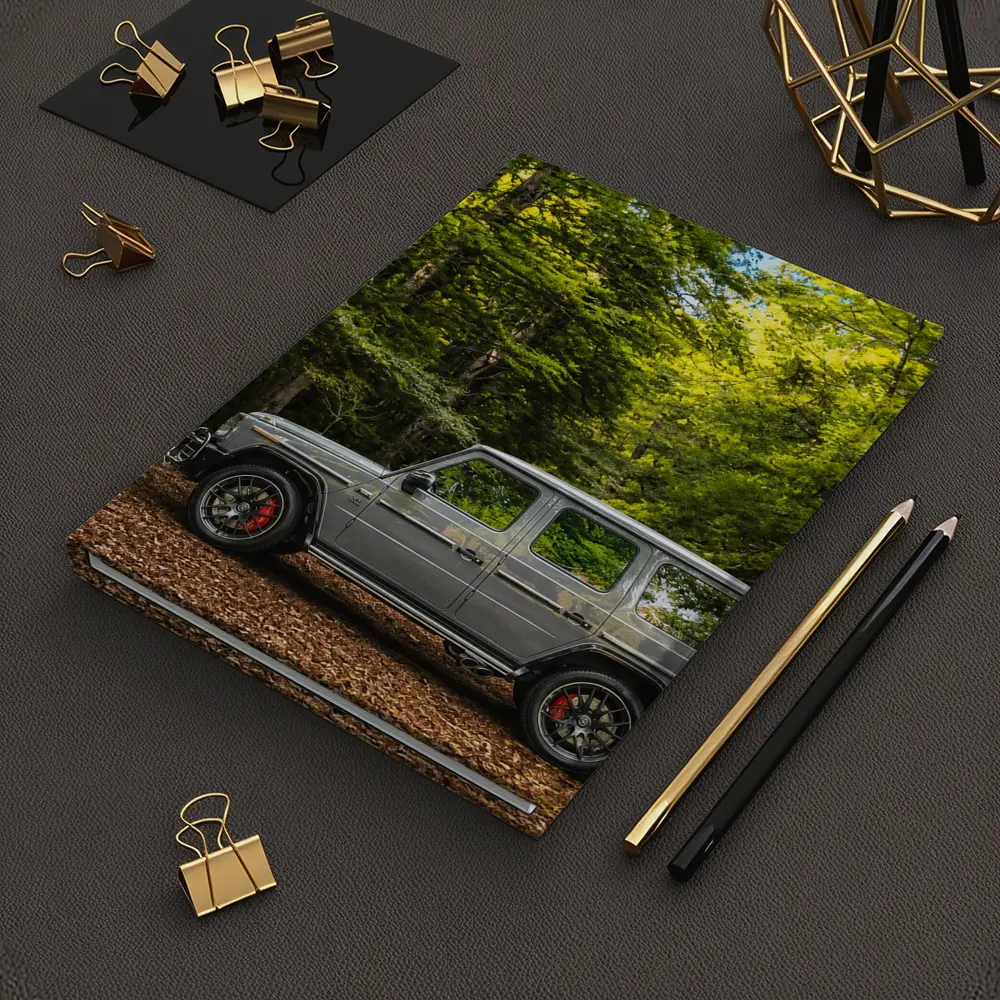 Mercedes G Wagon Silver Forest Setting – Notebooks