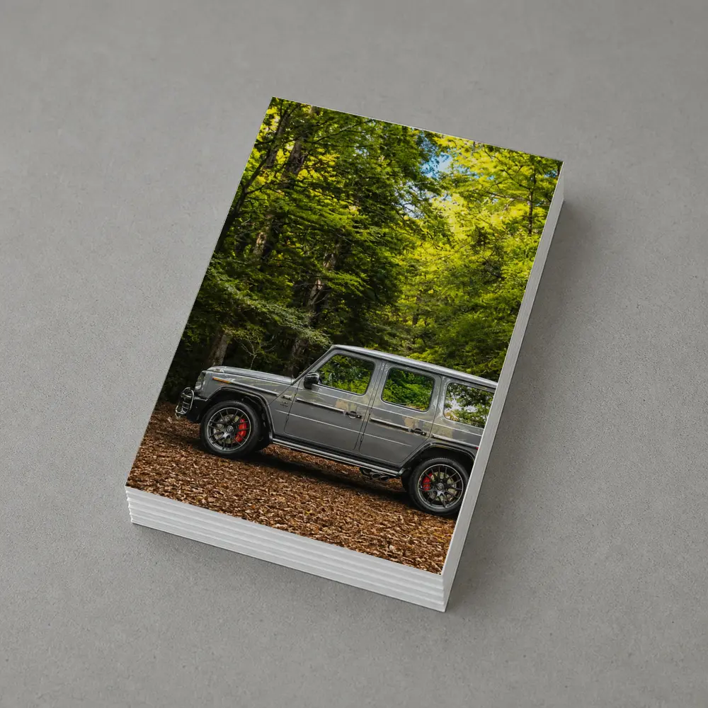 Mercedes G Wagon Silver Forest Setting – Postcards