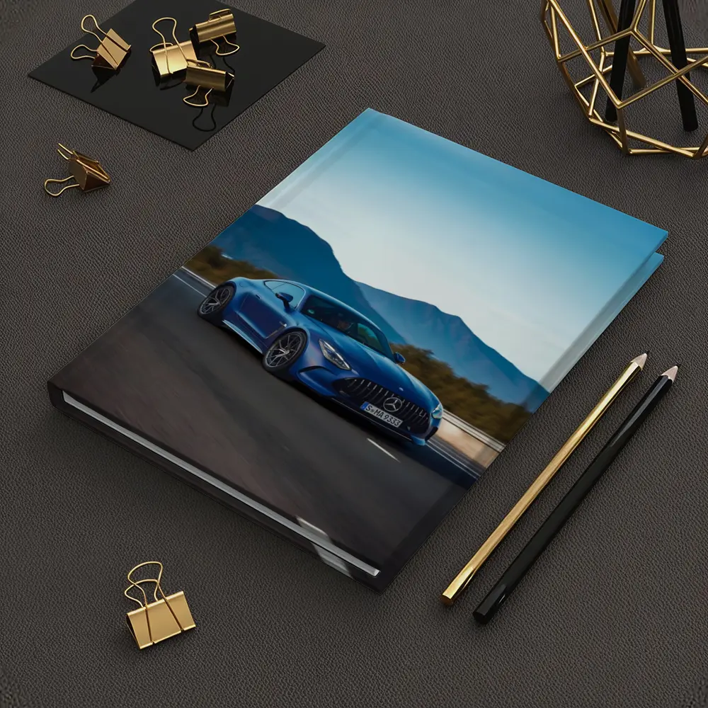 Mercedes AMG GT Blue Coupe Mountain Road – Notebooks