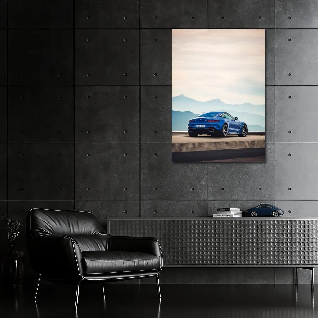 Mercedes AMG GT Blue Mountain Road Drive – Wall Art
