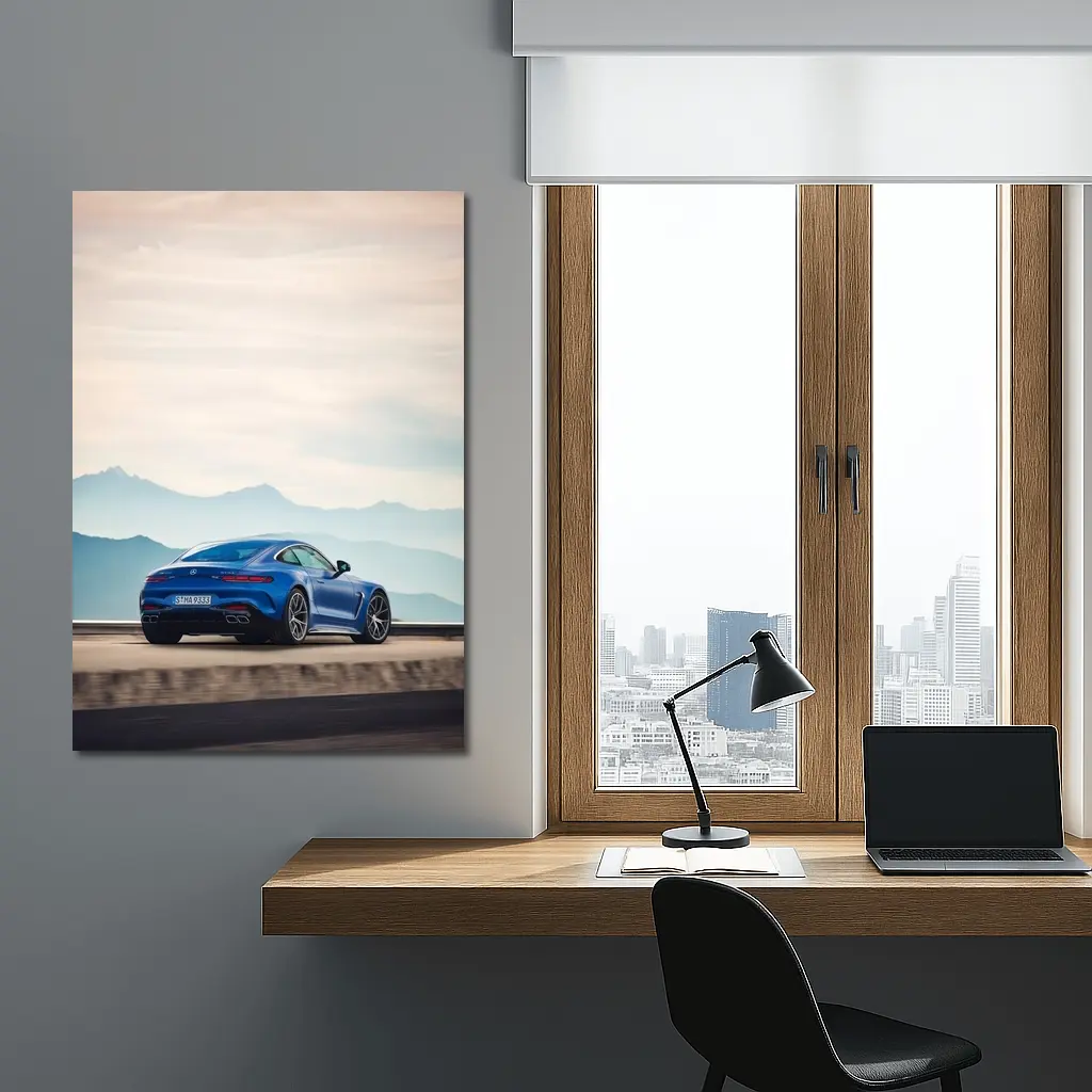 Mercedes AMG GT Blue Mountain Road Drive – Wall Art