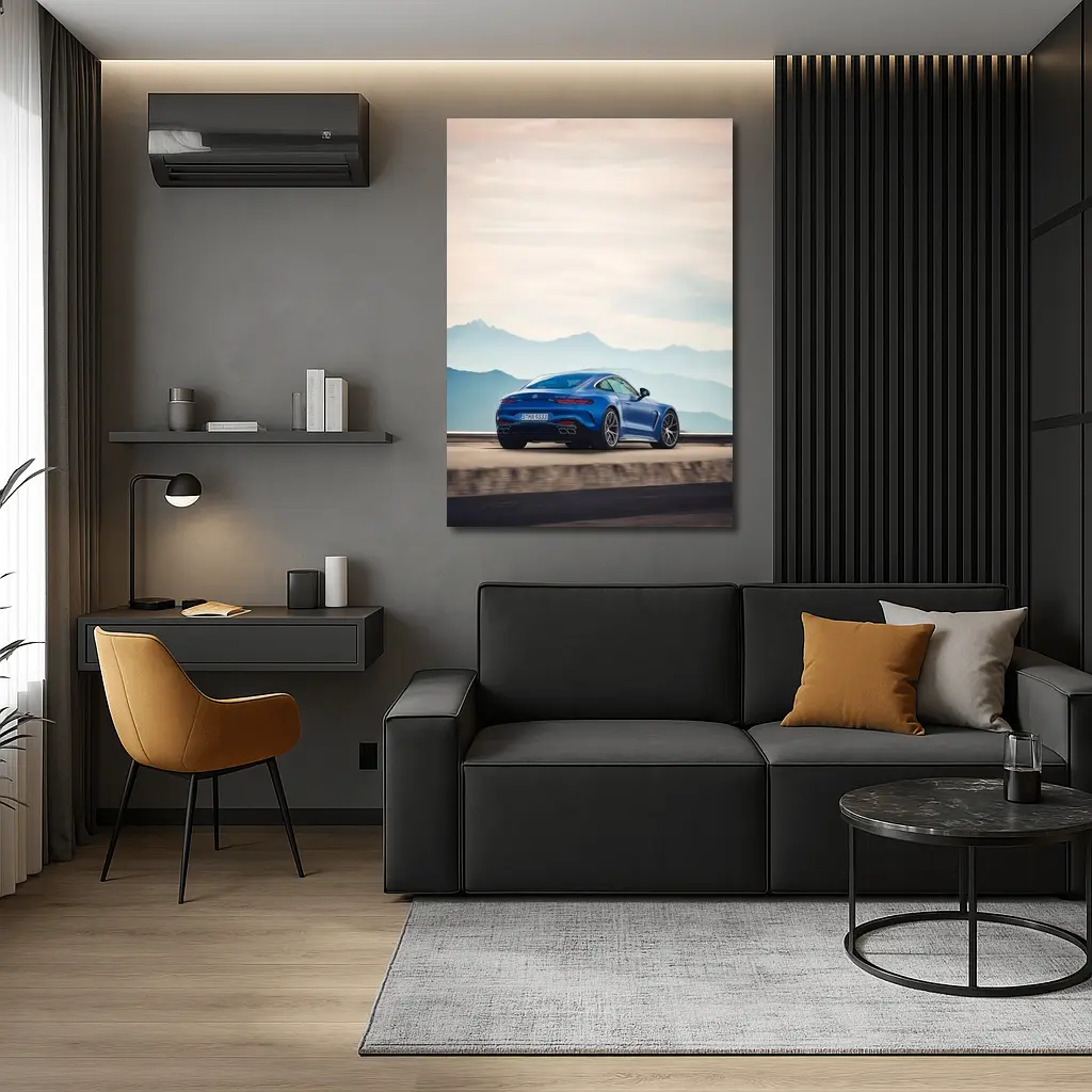Mercedes AMG GT Blue Mountain Road Drive – Wall Art