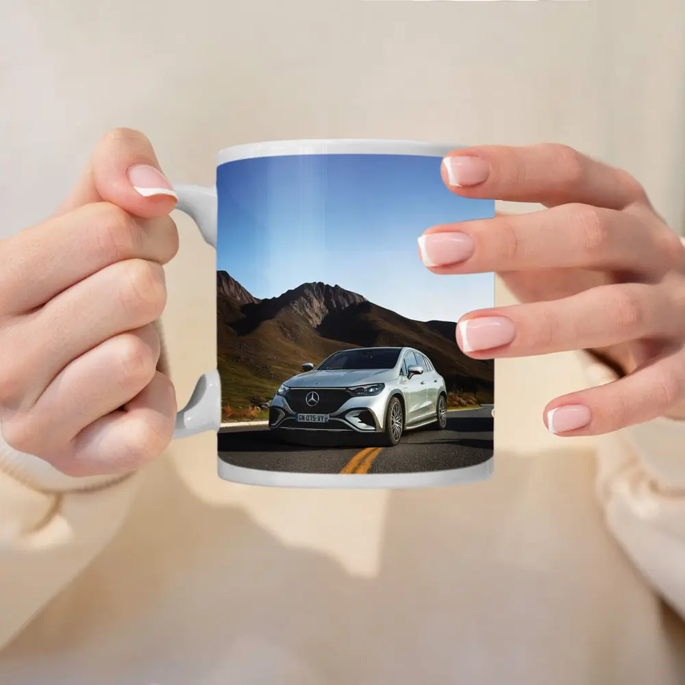Mercedes EQE SUV Mountain Road Silver – Mugs